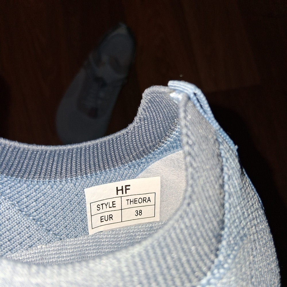 HF Women's Blue Sneakers - Picture 2 of 4